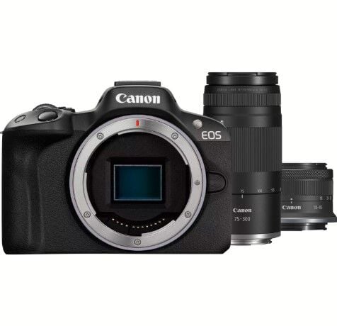 Canon EOS R50 RF-S 18-45mm + 75-300mm Lens Kit