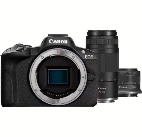 Canon EOS R50 RF-S 18-45mm + 75-300mm Lens Kit