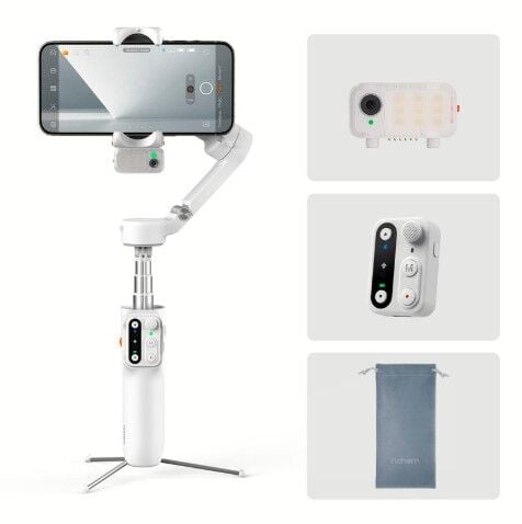Hohem iSteady V3 3 Eksenli Telefon Gimbal (Beyaz)