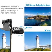 Apexel 22X10'u Bir Arada Telefon Lens Kiti