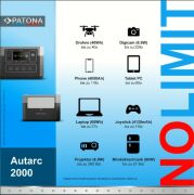 Patona Platinum Powerstation Autarc Taşınabilir Şarj Ünitesi 2000 / 2000W