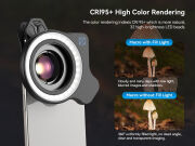 Apexel HB100UFL Ultra Macro Lens With Fill Light