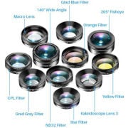 APEXEL 11'i 1 Arada Cep Telefonu İphone & Android İçin Akıllı Telefon Lens Kiti