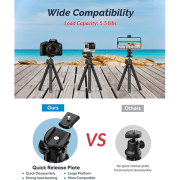 Apexel 360 Derece Dönebilen Ahtapot Tripod