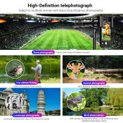 Apexel Yeni Yükseltme 36X Telefoto Akıllı Telefon Lens Kiti