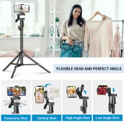 Apexel 70 inçlik Tripodlu Telefon Selfi Çubuğu