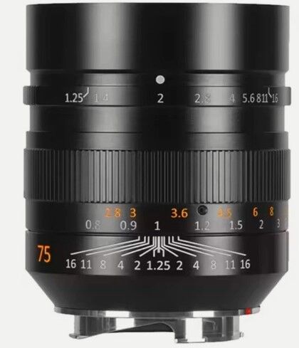 7Artisans  75mm F1.25 Leica M Mount II