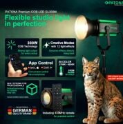 Patona 4168 Premium GL300M Bi-Color Cob-Led-Stüdyo Işığı 300W