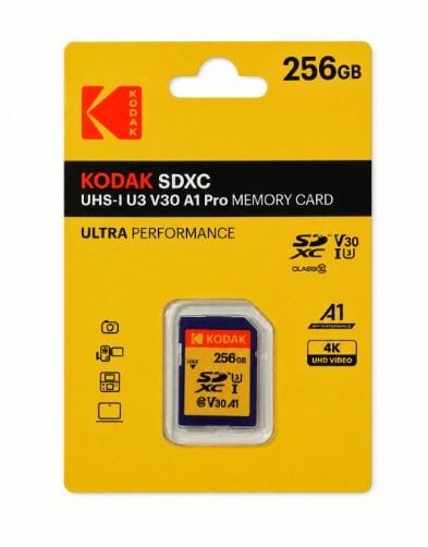 Kodak 256GB SD UHS-I U3 V30PRO Hafıza Kartı