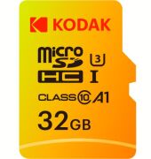 KODAK 32GB UHS-I U3/V30/A1 Micro SD Hafıza Kartı + Adaptör (Sarı)