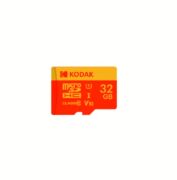 Kodak 32GB Micro SD UHS-I C10 U1 V10 Kart + Adaptör (Kırmızı)