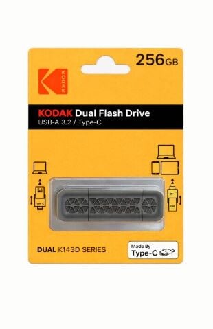 Kodak 256GB 3.2 Gen1 Type-C OTG USB Bellek (K143D)