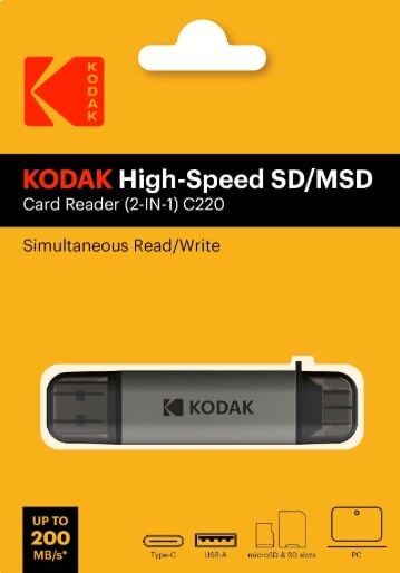 Kodak SD ve Micro SD Kart Okuyucu (2-IN-1) C220