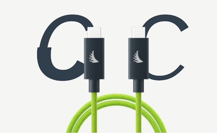 AngelBird USB-C 4.0 Solid Flex Kablo Lime 2 m / 6.6 ft