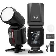 Neewer Z3R-C Canon Uyumlu 100W Yuvarlak Kafa Akülü Tepe Flaşı
