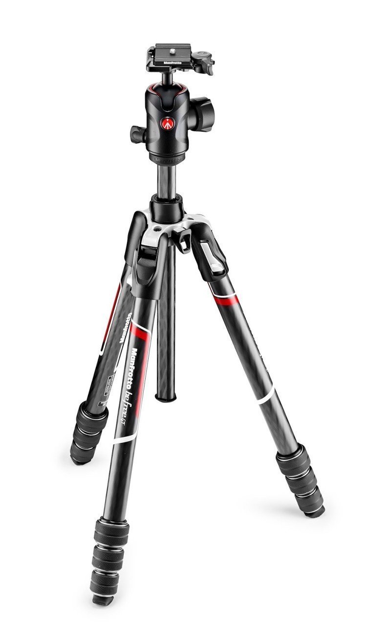 Manfrotto MKBFRTC4GT-BH Befree GT Travel Carbon Fiber Tripod + 496 Top Kafa