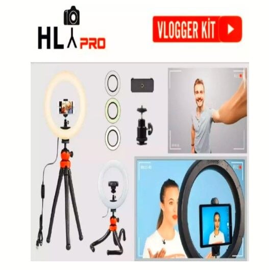 HLYPRO Ring Light Vlogger Kit