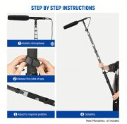 Neewer MS300C Mikrofon için Karbon Boom Kolu 300cm