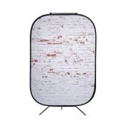 Lastolite LB5706  Urban Collapsible Background 1.5 x 2.1m Red/Distressed White Brick